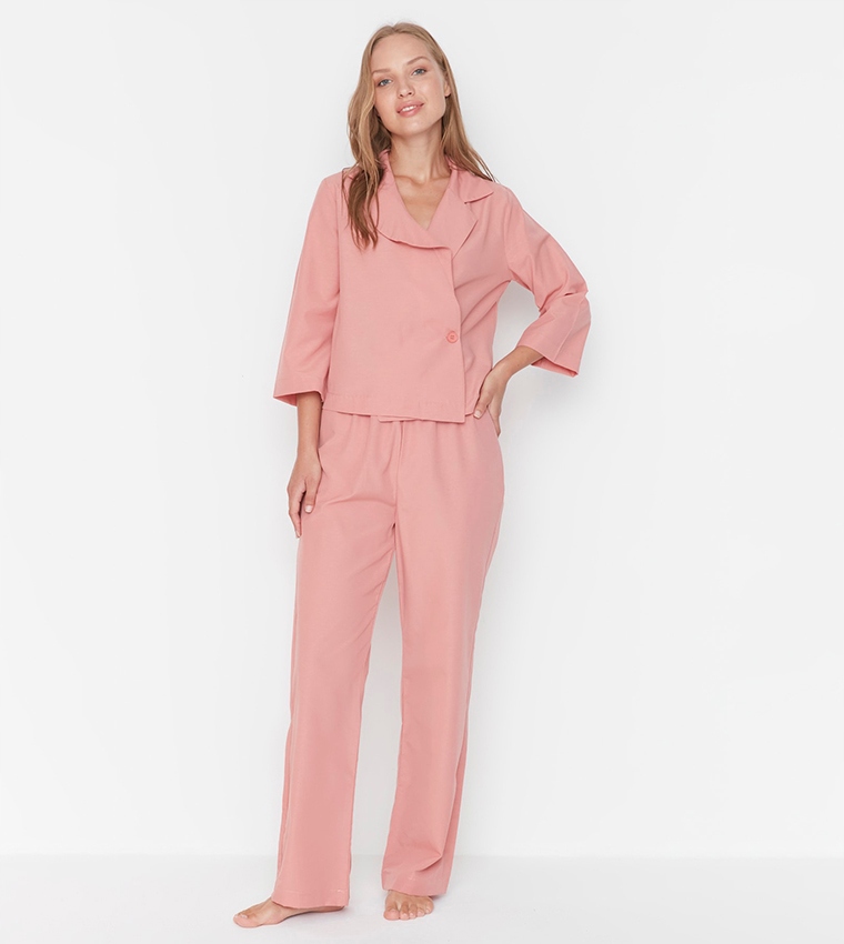 Trendyol Dámský Látkový Komplet Košile A Kalhoty 34 6FA