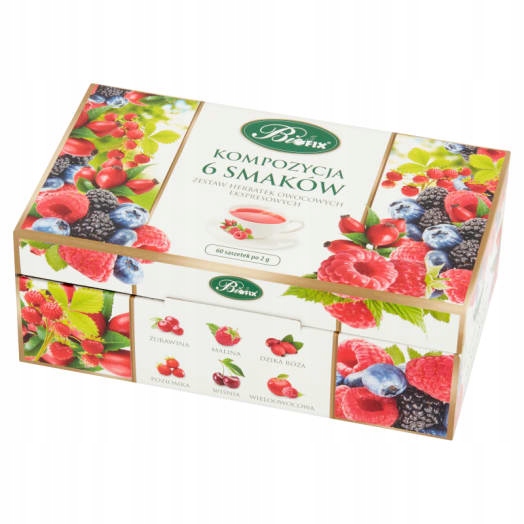 Levně Bifix Sada expresních ovocných čajů, 6 příchutí, 60