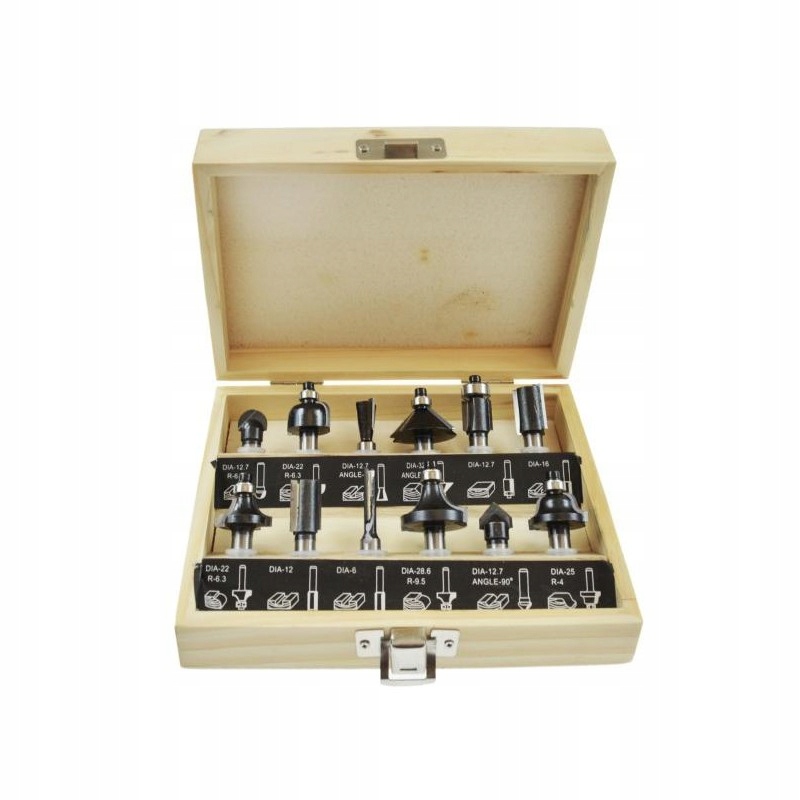 AWTOOLS FREZY DO DREWNA, KOMPLET 12 cz. AW40513