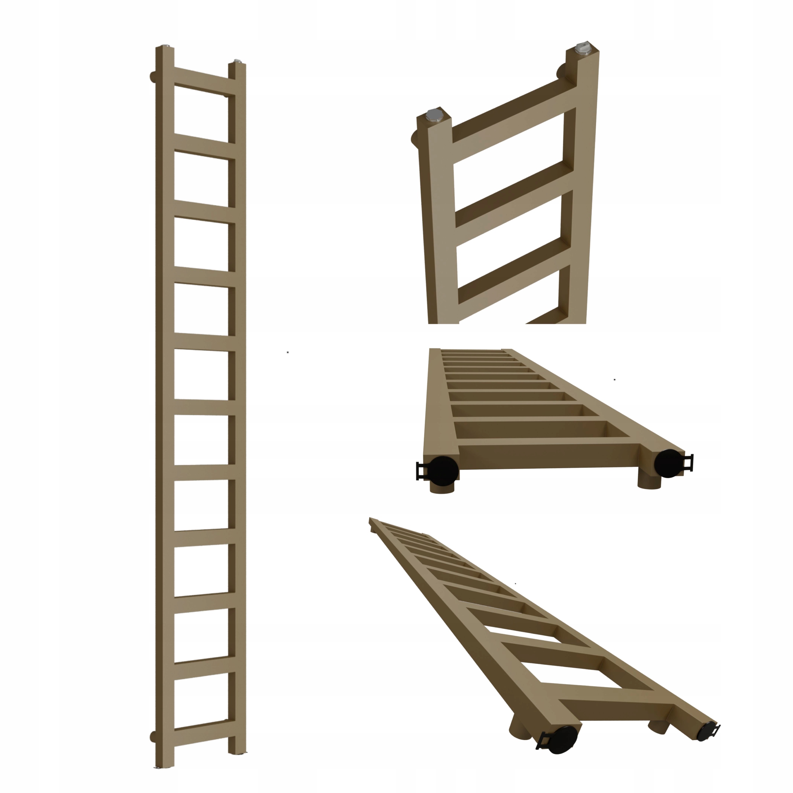 Koupelnový vodní radiátor Lucy 1210x250 Quartz 2