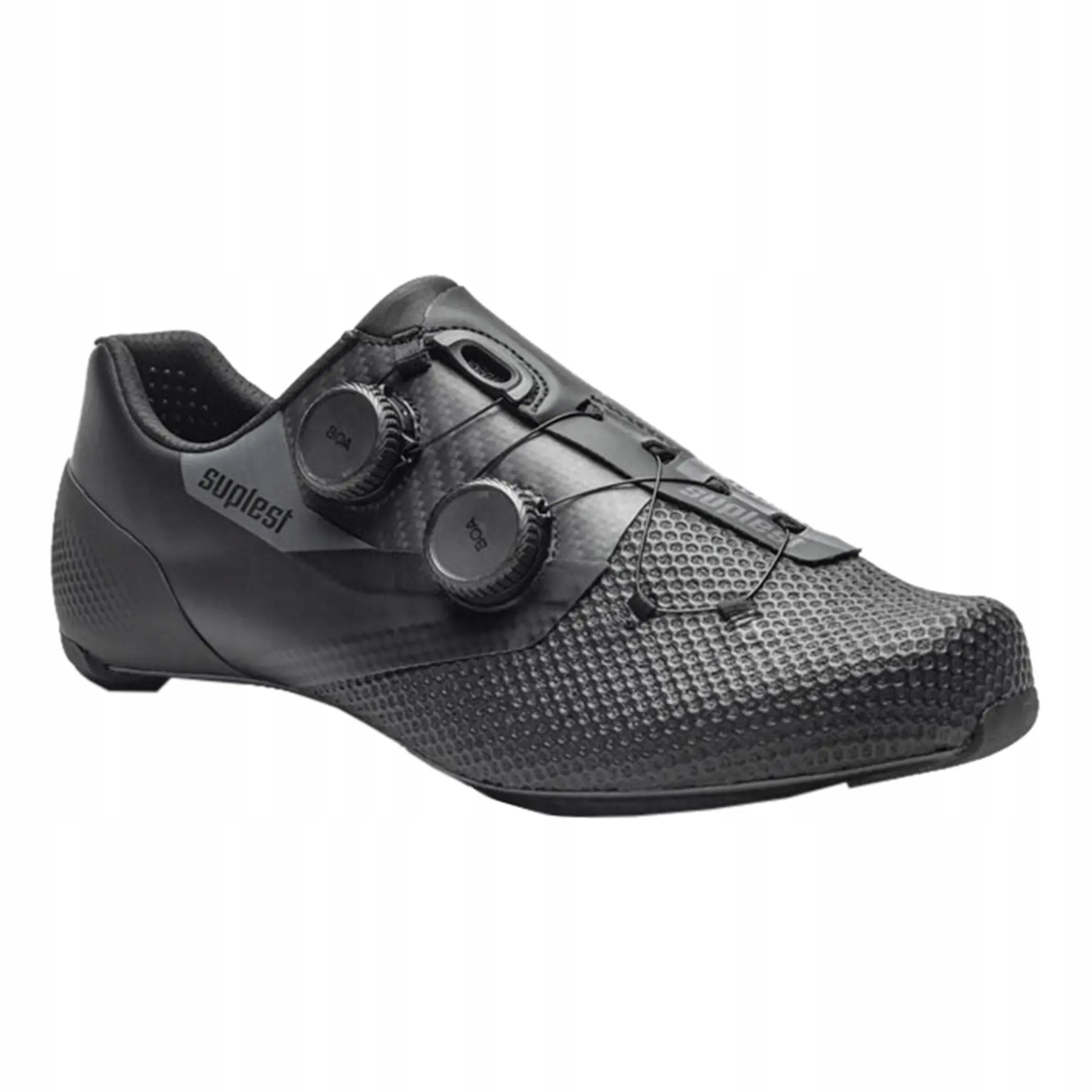 Silniční cyklistické boty Suplest Edge+ 2.0 Pro, velikost 42, černé Boa Solestar
