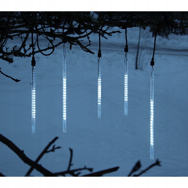 SOPLE METEORY LED LAMPKI PADAJĄCY ŚNIEG 50cm IP44 Motyw sople