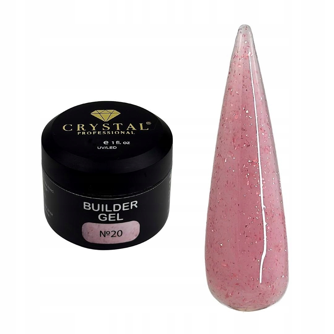 Builder Gel #20 30ml Crystal Professional stavební gel