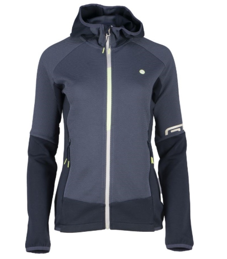 GTS303042L Dámská mikina s kapucí Scuba MIX Honey Comb velikost 36 S smoke