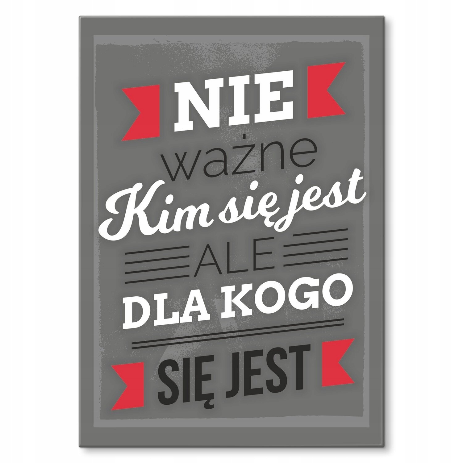 Kovový plakát Důležité pro koho je Štítek Plech 42 x 59,4 cm Dárek