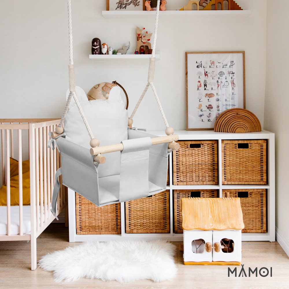 HUŚTAWKA DLA DZIECI z oparciem MIŚ + PAS BEZPIECZEŃSTWA - do domu i ogrodu Rodzaj siedzisko