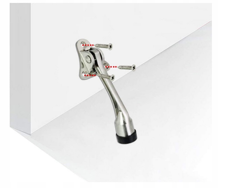 PODPÓRKA DO DRZWI STOPKA BLOKADA DRZWIOWA KOZŁOWA nierdzewna + wkręty Marka inna