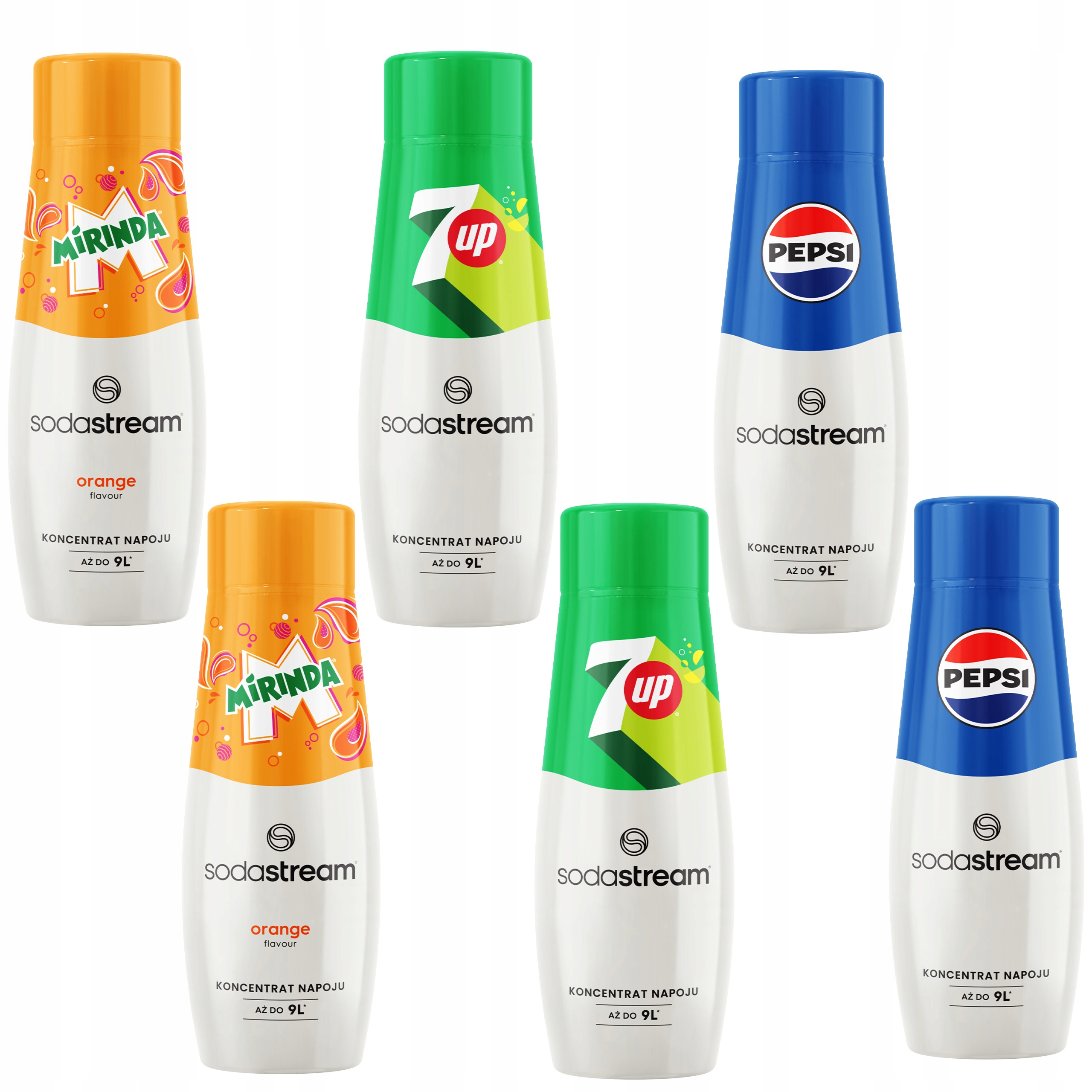 Levně Sodastream Sirup sada 2xPEPSI 2xMIRINDA 2x7UP).