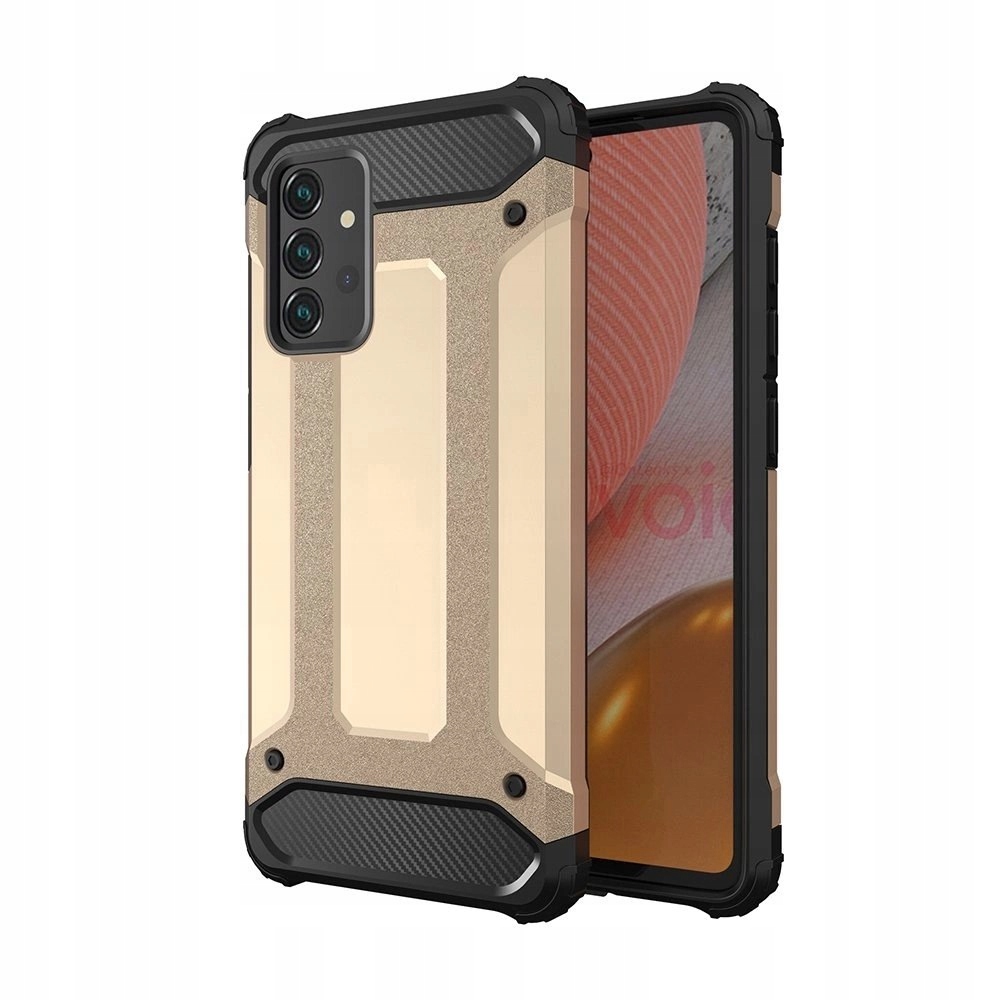 Pancerne hybrydowe etui Hybrid Armor pokrowiec na Samsung Galaxy A36 złot