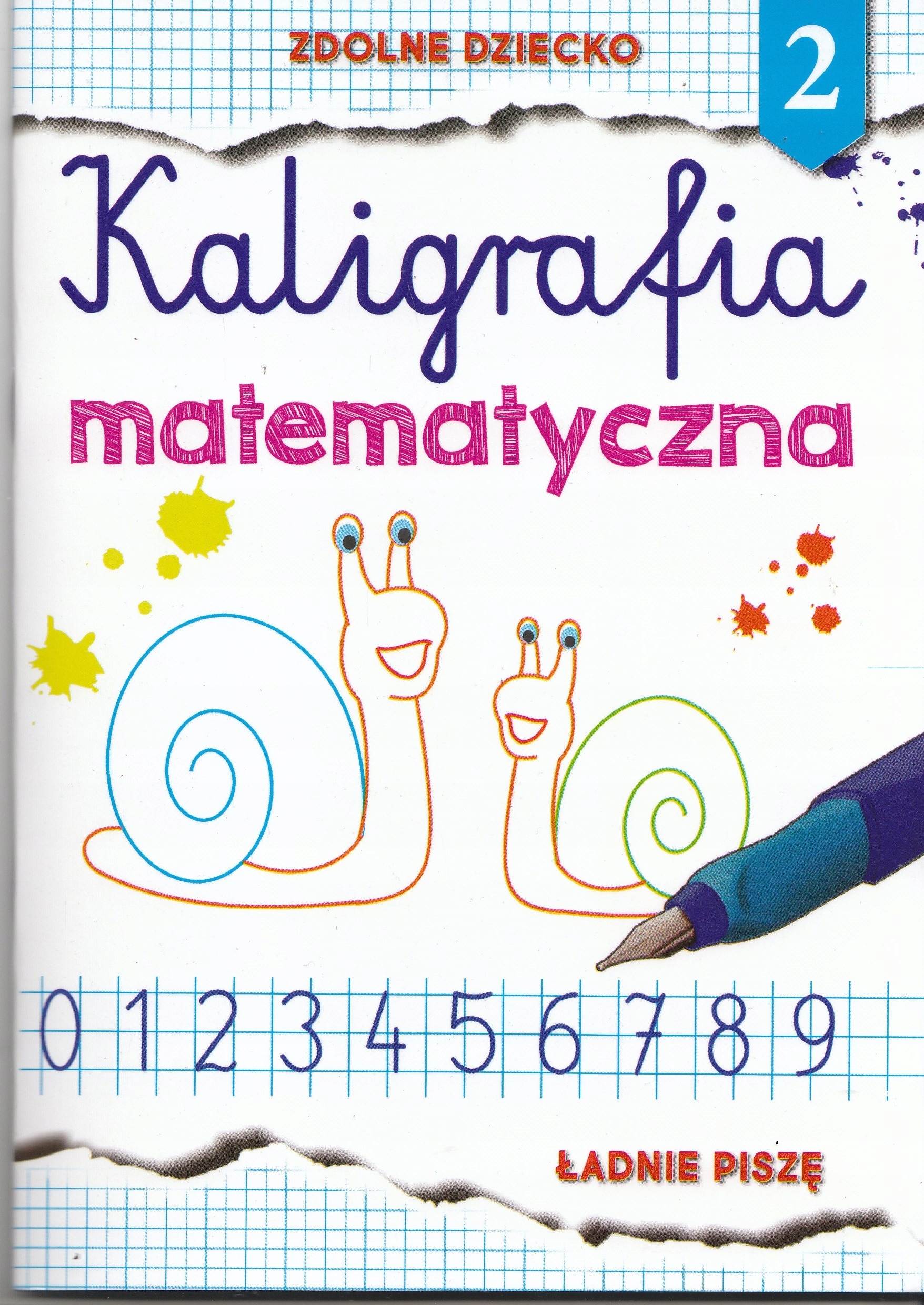 Kaligrafia matematyczna Zestaw+Naklejki cyferki Język publikacji polski