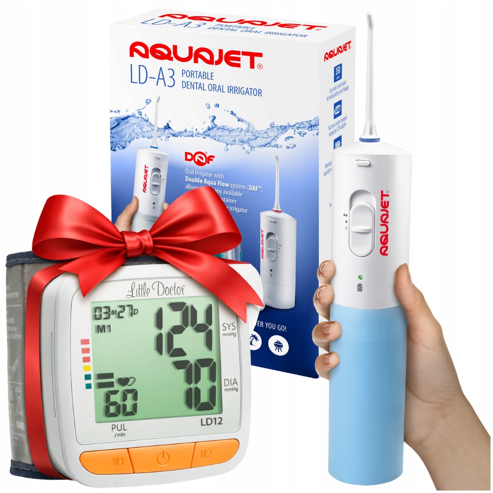 Irygator Do Zębów Przenośny Pulsacyjny Na Wyjazdy Ciśnieniomierz