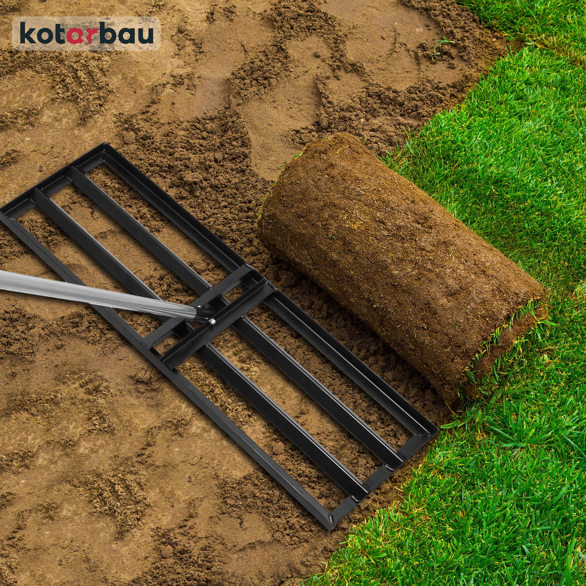 NIWELATOR RĘCZNY STALOWY DO TERENU TRAWNIKA KRETOWISK RÓWNIARKA TRZON 90x30 Kod producenta R256