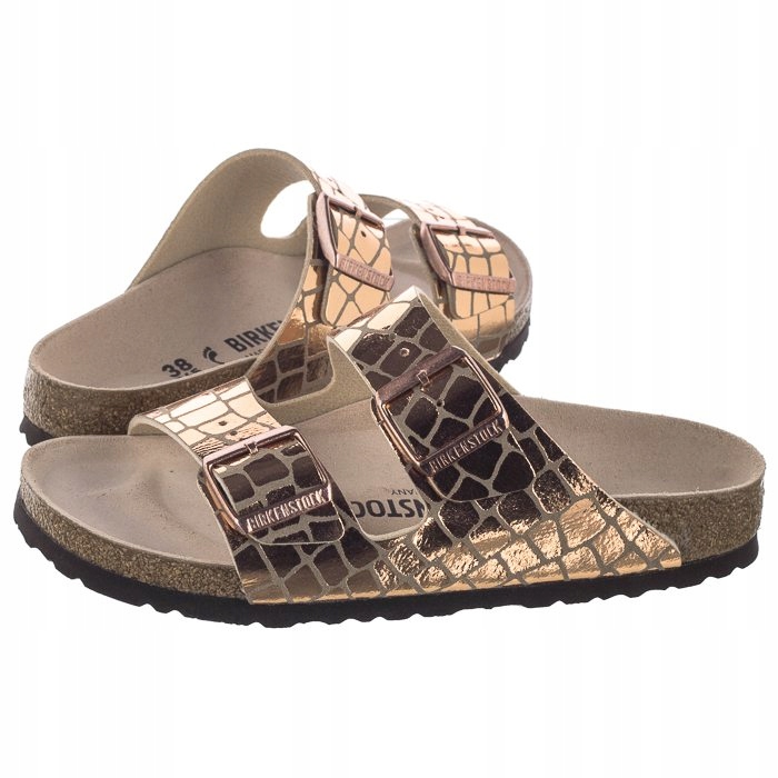 BIRKENSTOCK KLAPKI ARIZONA GATOR GLEAM COPPER 39 Rozmiar 39