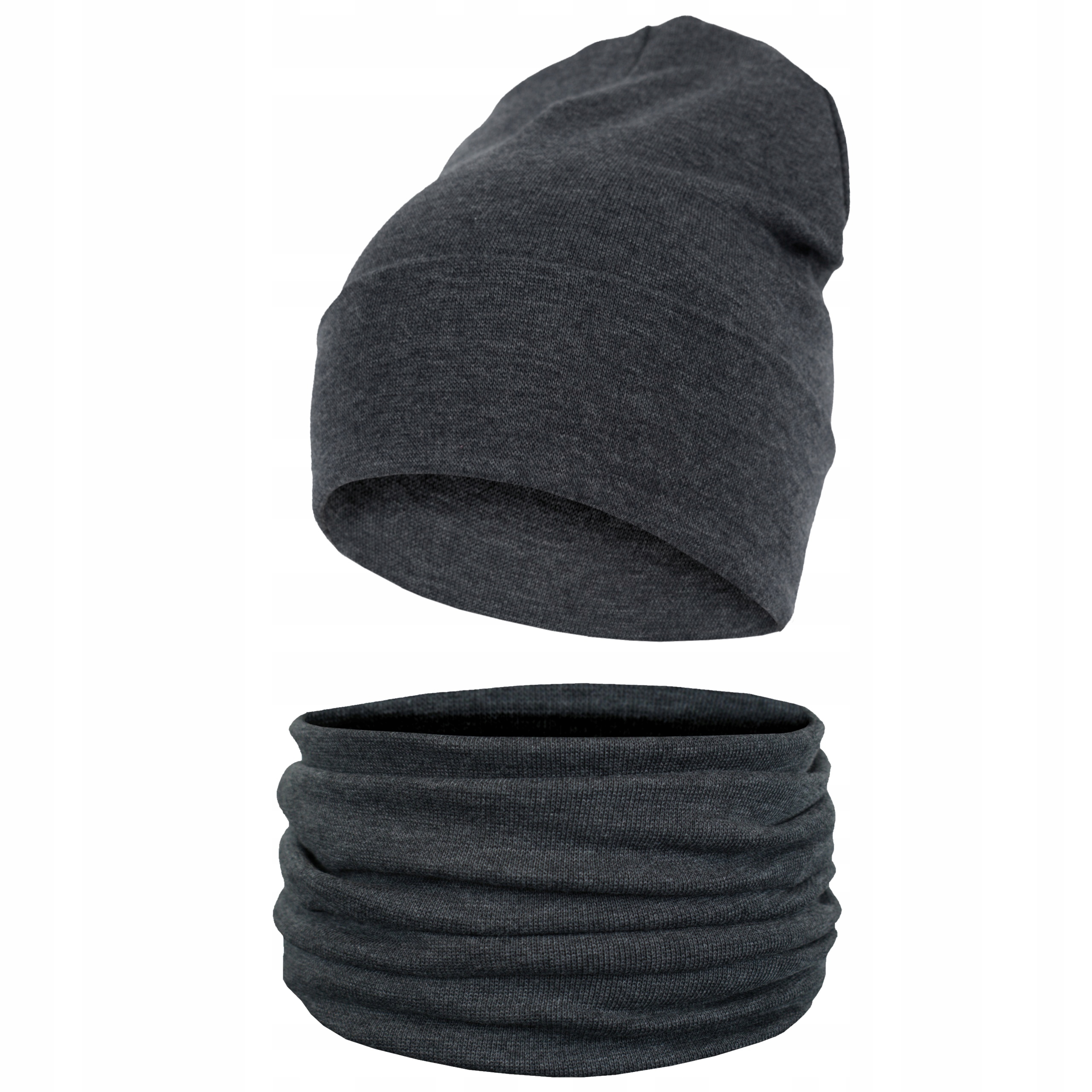 

Czapka i Komin A-r XL52-58 dwuwarstwowy Grafit