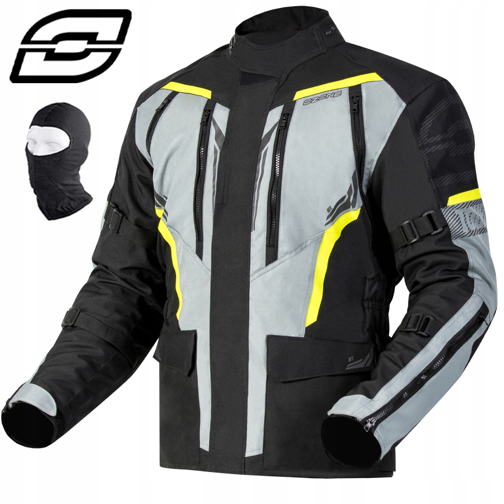 Motocyklová Bunda Ozone Tour III Textilná Pánska, Vodoodolné Chrániče