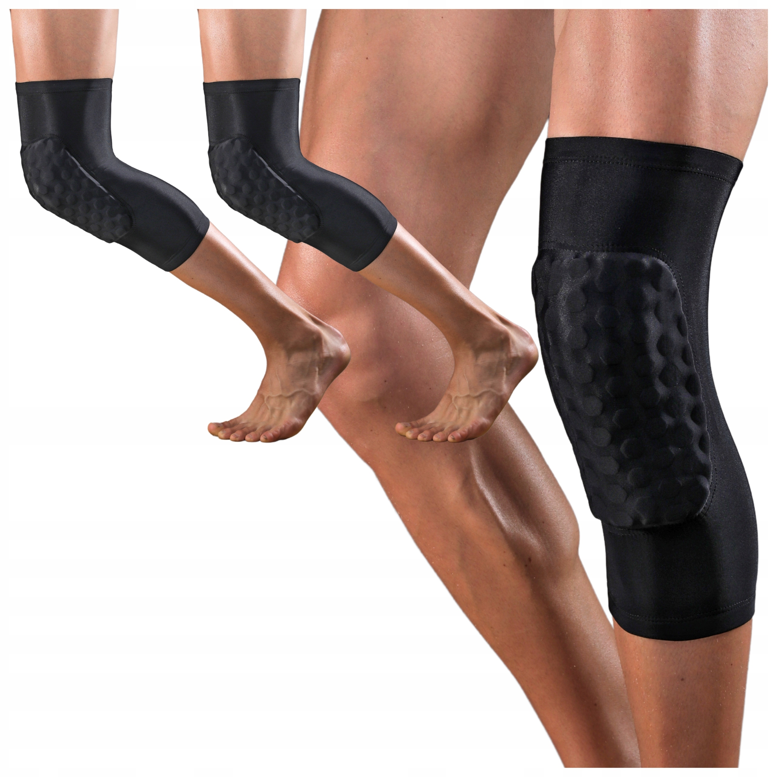 Chránič Kolen Koleno Elastické Chrániče Kolen Jóga Volejbal Tanec S/m