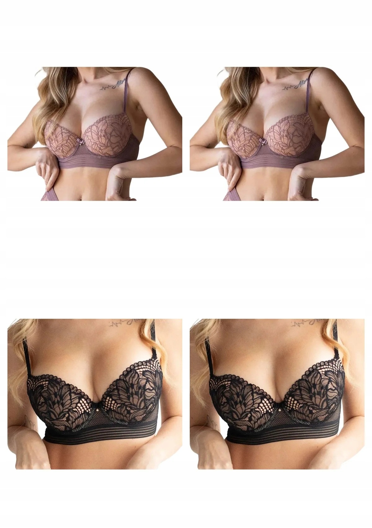 Kleo Ariel 3583 podprsenka 4 ks 2x cappuccino 2x černá 75B