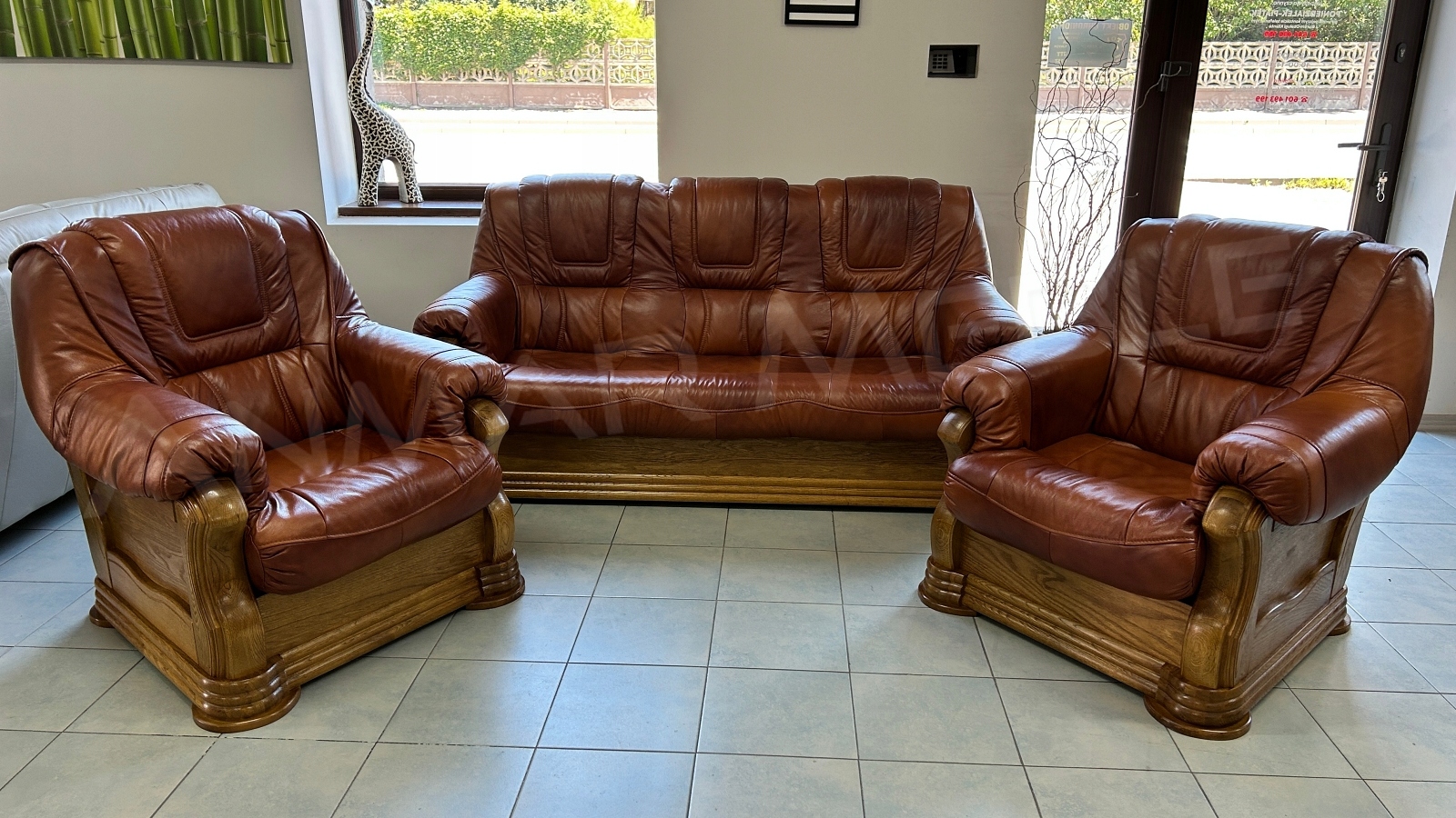 Кожаный комплект для отдыха OMEGA