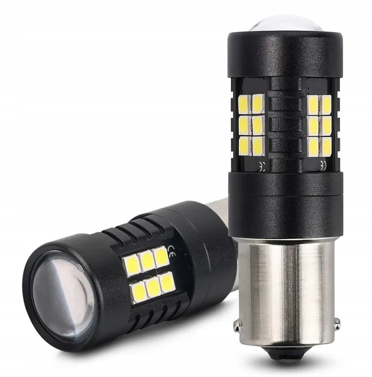 ŻARÓWKA DWUWŁÓKNOWA P21/5W BAY15D BIAŁA 21 LED