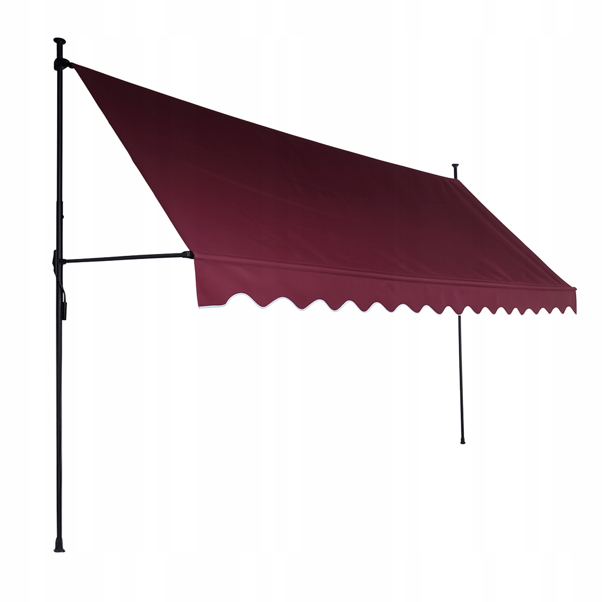 Aga Teleskopická markýza 350x120 cm Vínová