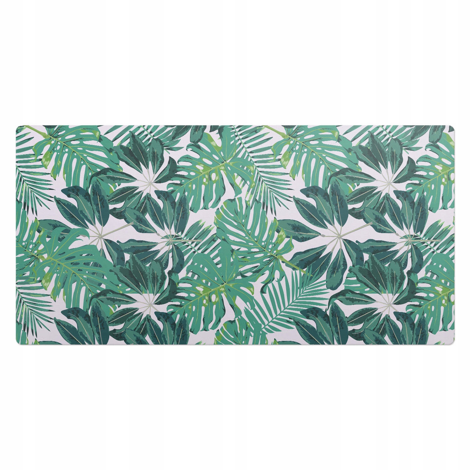 Podložka na psací stůl se vzorem Exotické listy ve stylu tropů 100 x 50 cm
