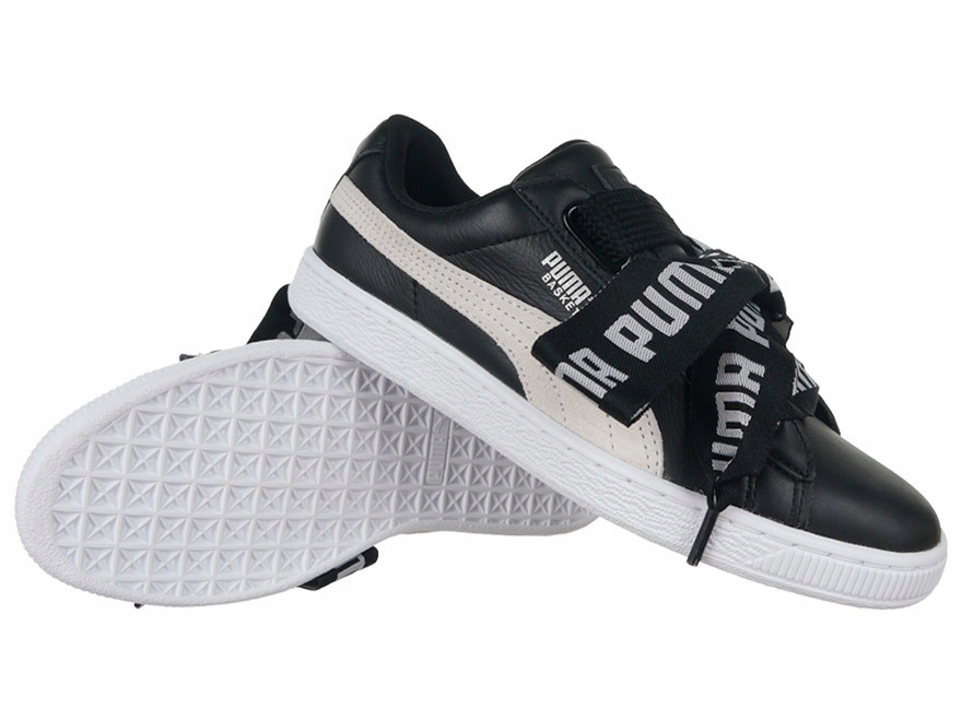 Boty Puma Basket Heart De dámské sportovní kožené tenisky z přírodní kůže