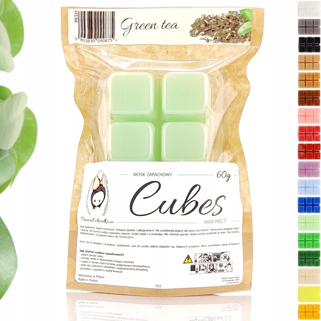 

PK5M Wosk zapachowy do kominka Green Tea 60 g Duży