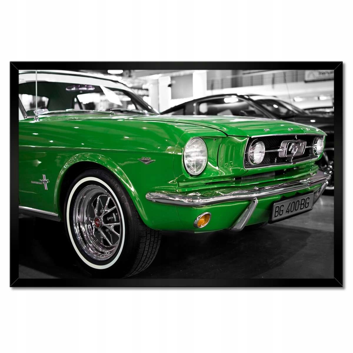 Plakáty v rámu 60x40 Zelený Ford Mustang