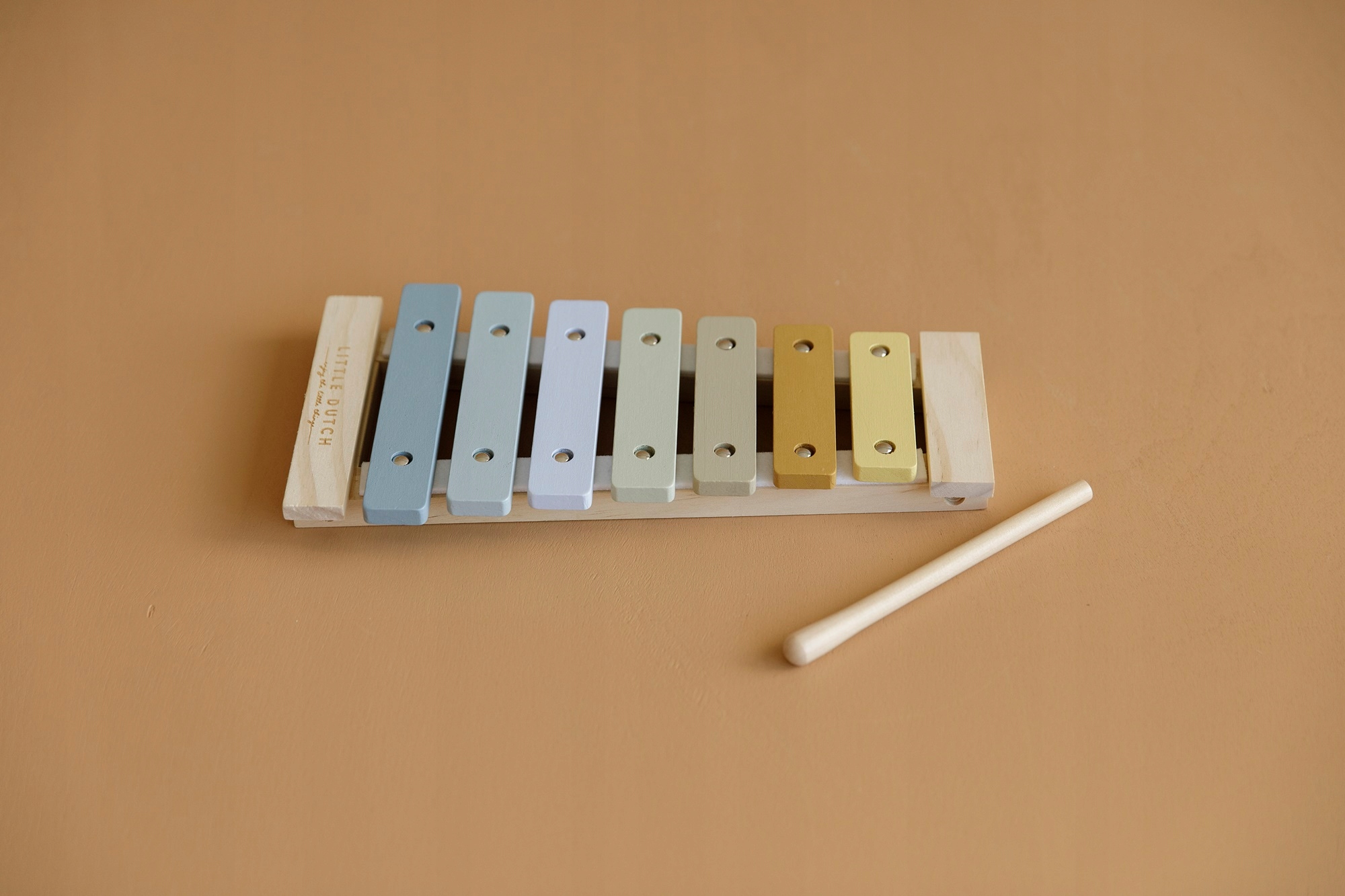 CYMBAŁKI DREWNIANE DLA DZIECI BŁĘKIT LITTLE DUTCH Materiał drewno