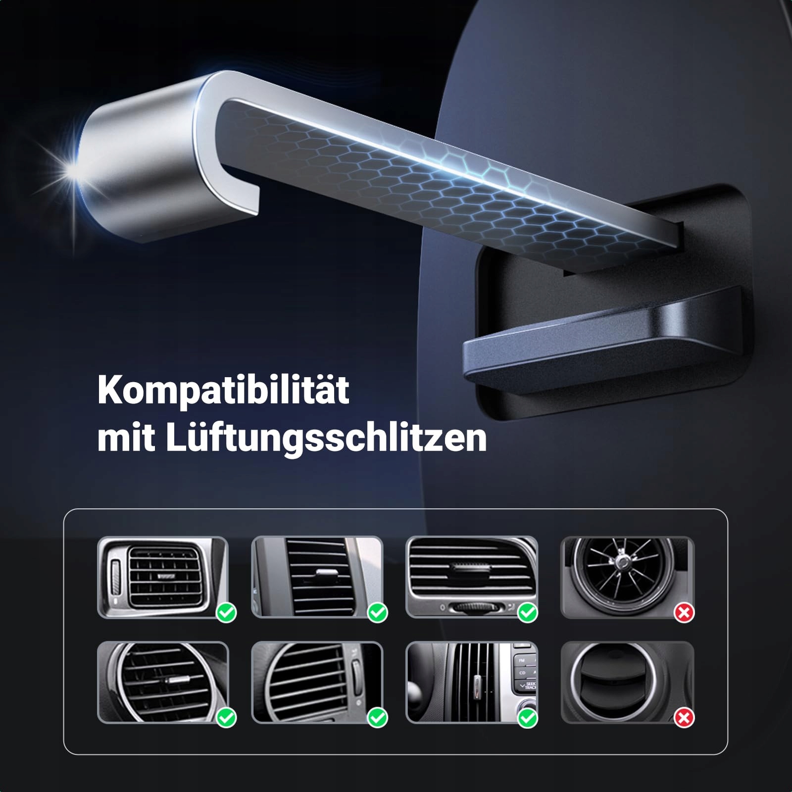 UGREEN Magnetyczny Uchwyt Samochodowy MagSafe Do iPhone 16 15 14 13 12 — miniatura 8