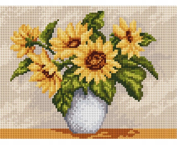 Vyšívací sada gobelínová slunečnice 5008 18x24cm Ariadna