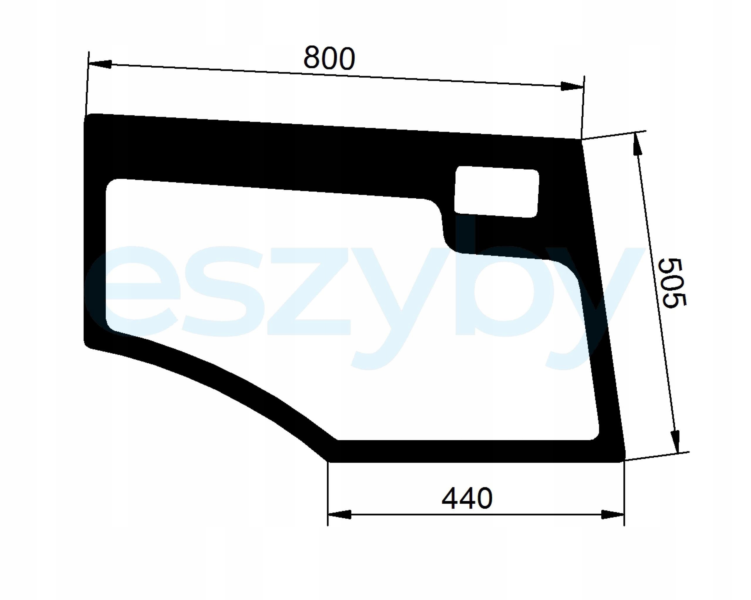 Sklo Weidemann 3070 4070 4080 4270 spodní dveře P