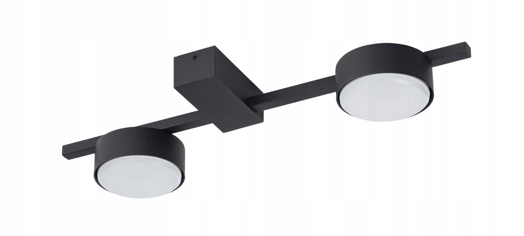 Čierna stropná lampa s dekoratívnou lištou do kuchyne, spálne, haly Pills II