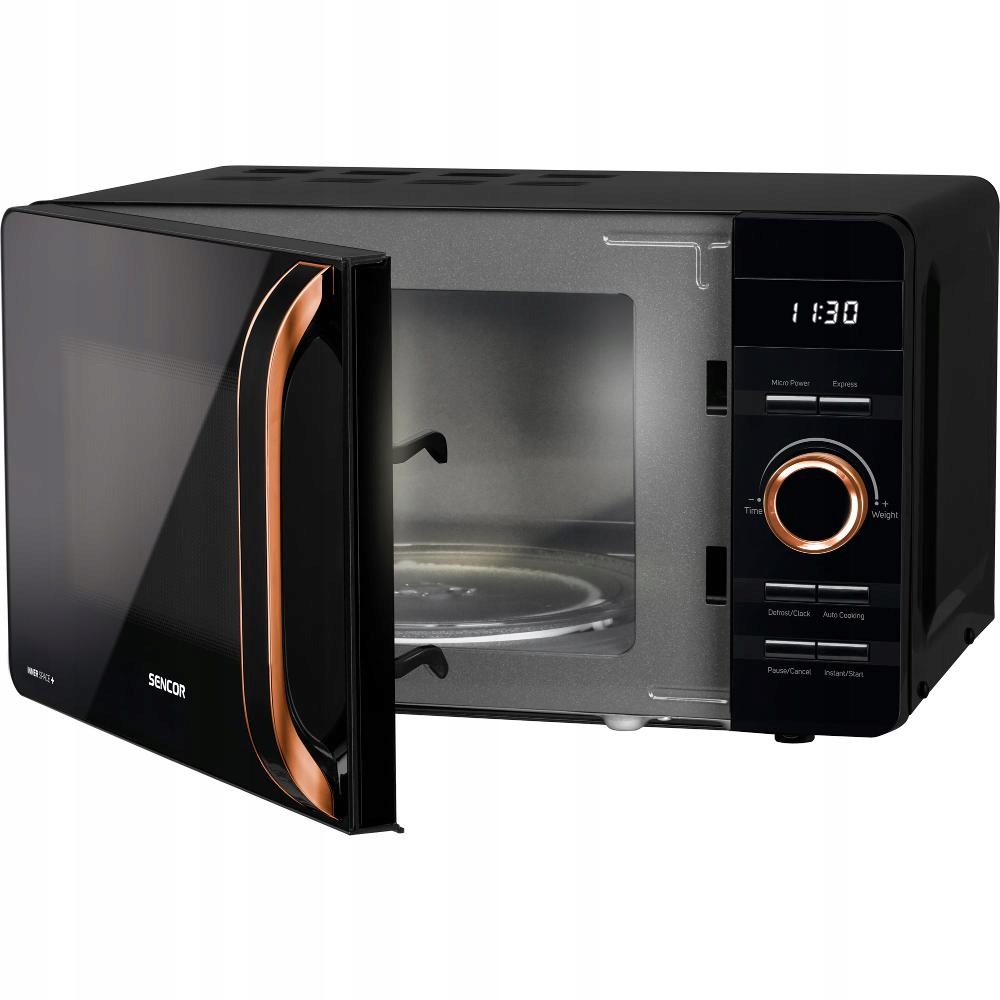 Kuchenka Mikrofalowa Mikrofalówka Sencor 800W Czarna 8 Auto Programów Zegar