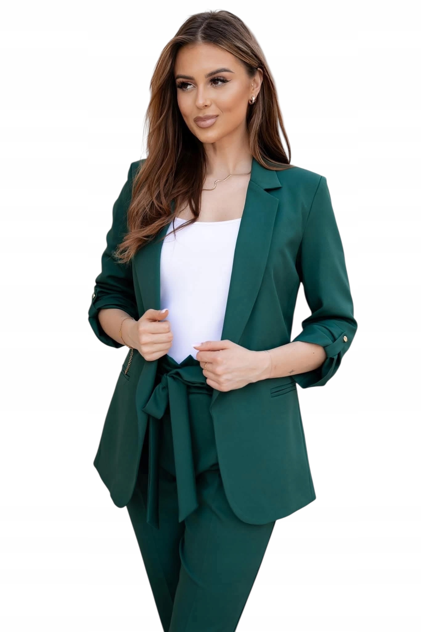 Elegantní dámský oblek Adika velikost 44, zelený