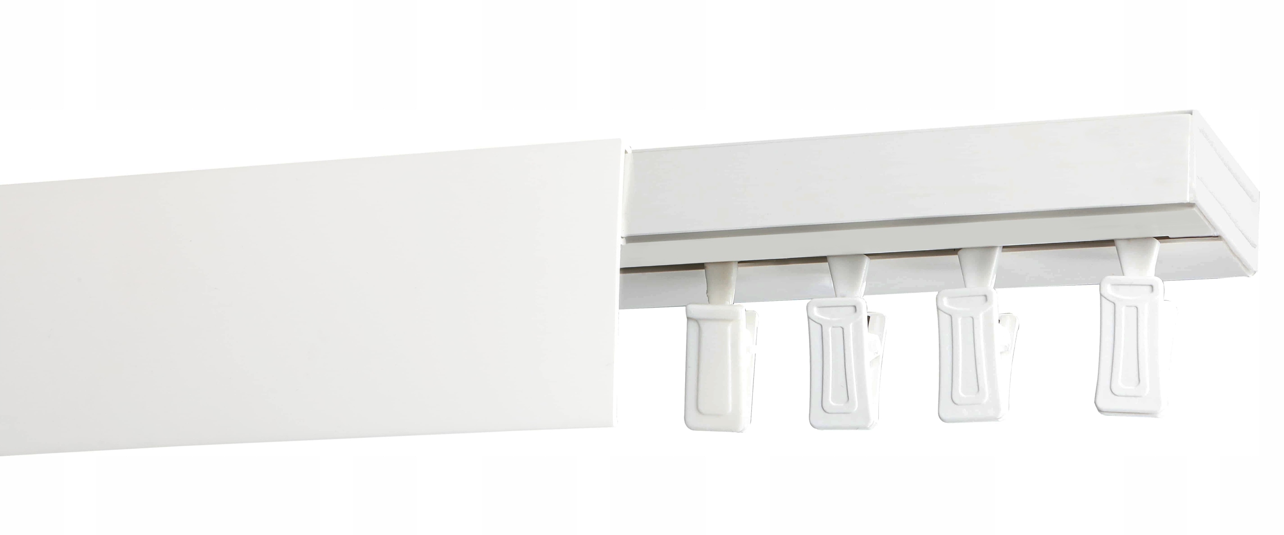 

Karnisz I-torowy 220cm Szyna Pcv Z Osłoną Białą