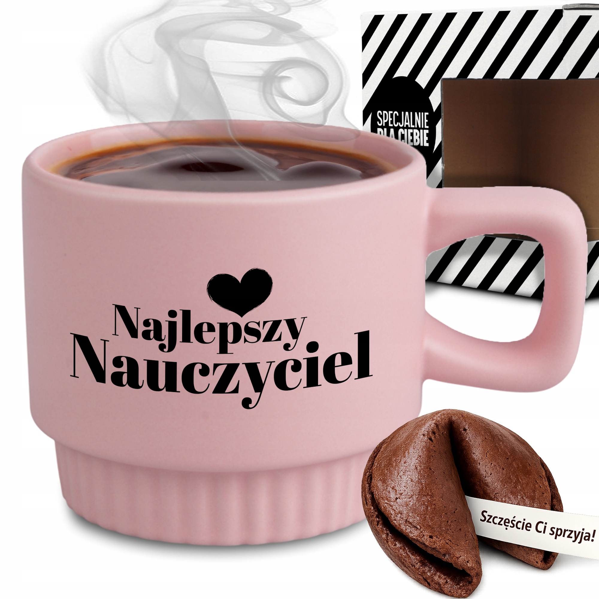 Rýhovaný Hrnek Pro Učitele Růžový Nejlepší Učitel Srdce Věštba