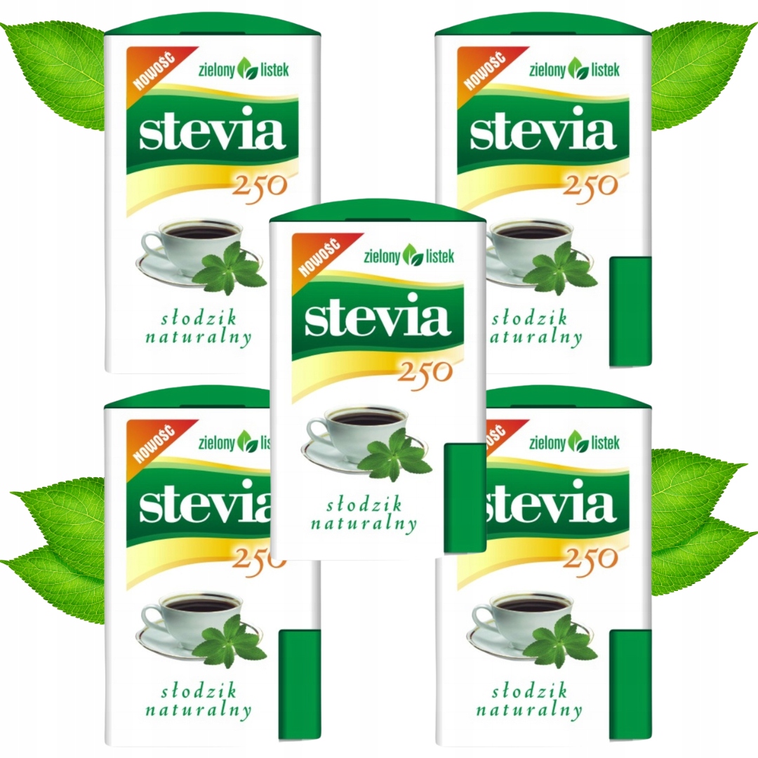 Levně Zielony listek Stevia Sladidlo přírodního původu 13,8 g x 5 ks