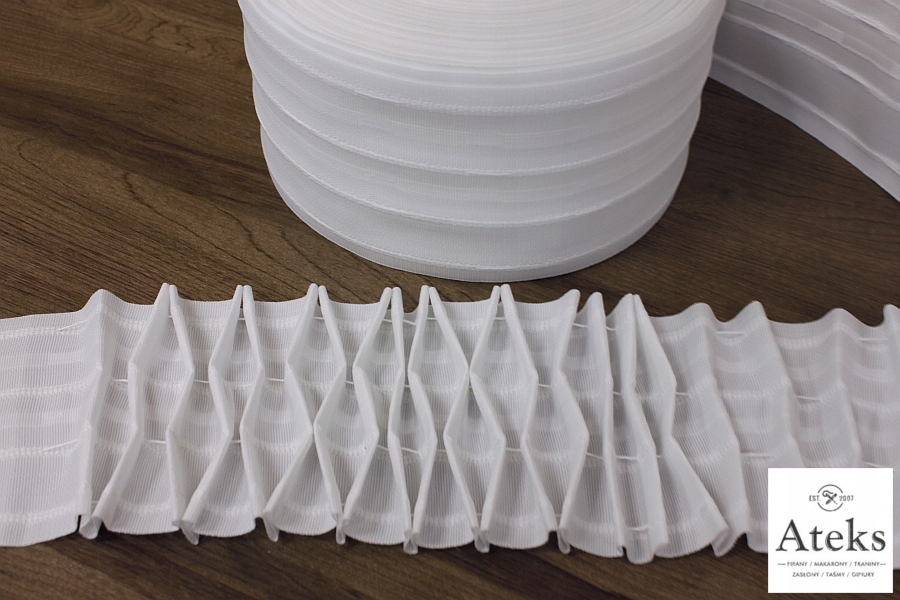 TAŚMA MARSZCZĄCA do firan zasłon 1:3 DIAMENT 10 cm Marka inna