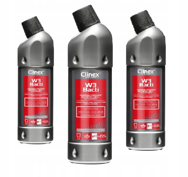 

Clinex W3 Bacti 1L Płyn Czyszczenie Dezynfekcja Wc