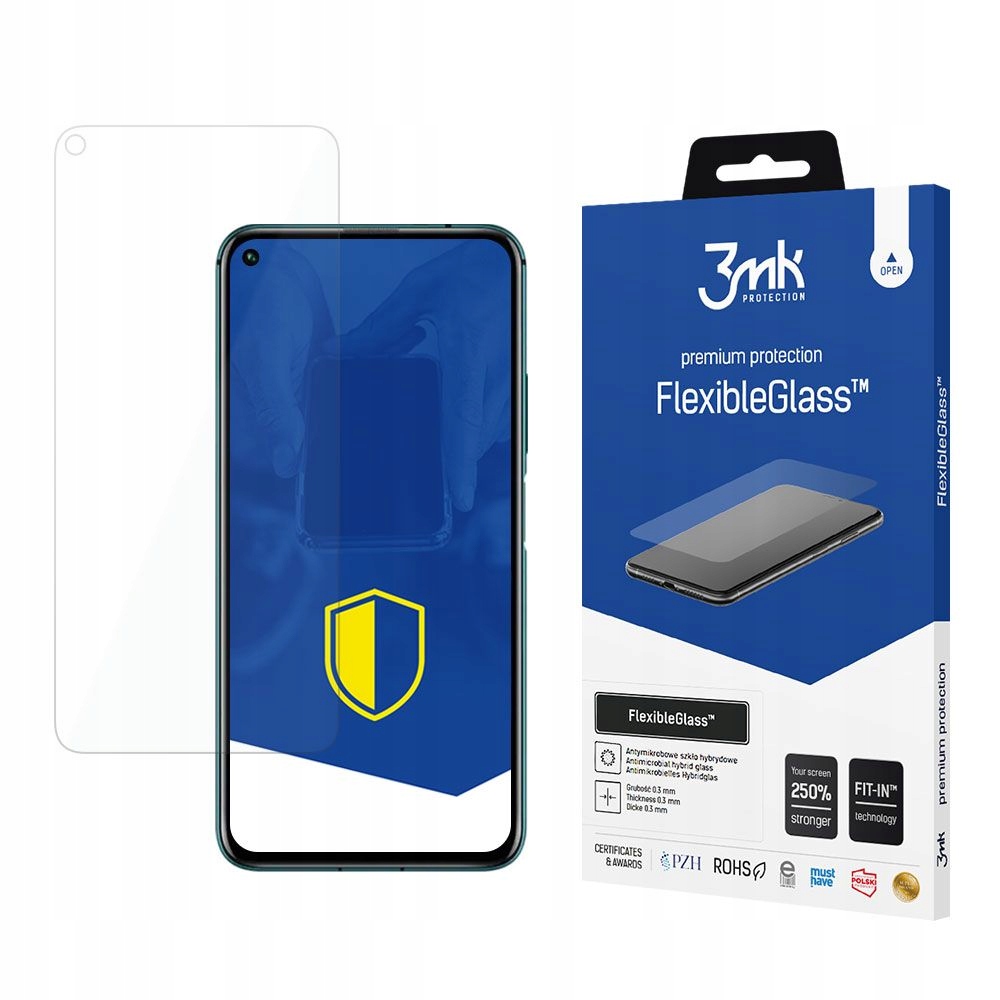 Szkło hybrydowe na ekran do Huawei nova 5T 3mk FlexibleGlass
