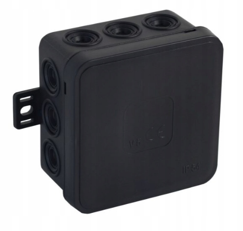 

Puszka natynkowa 75 x 75 x 41 mm czarna