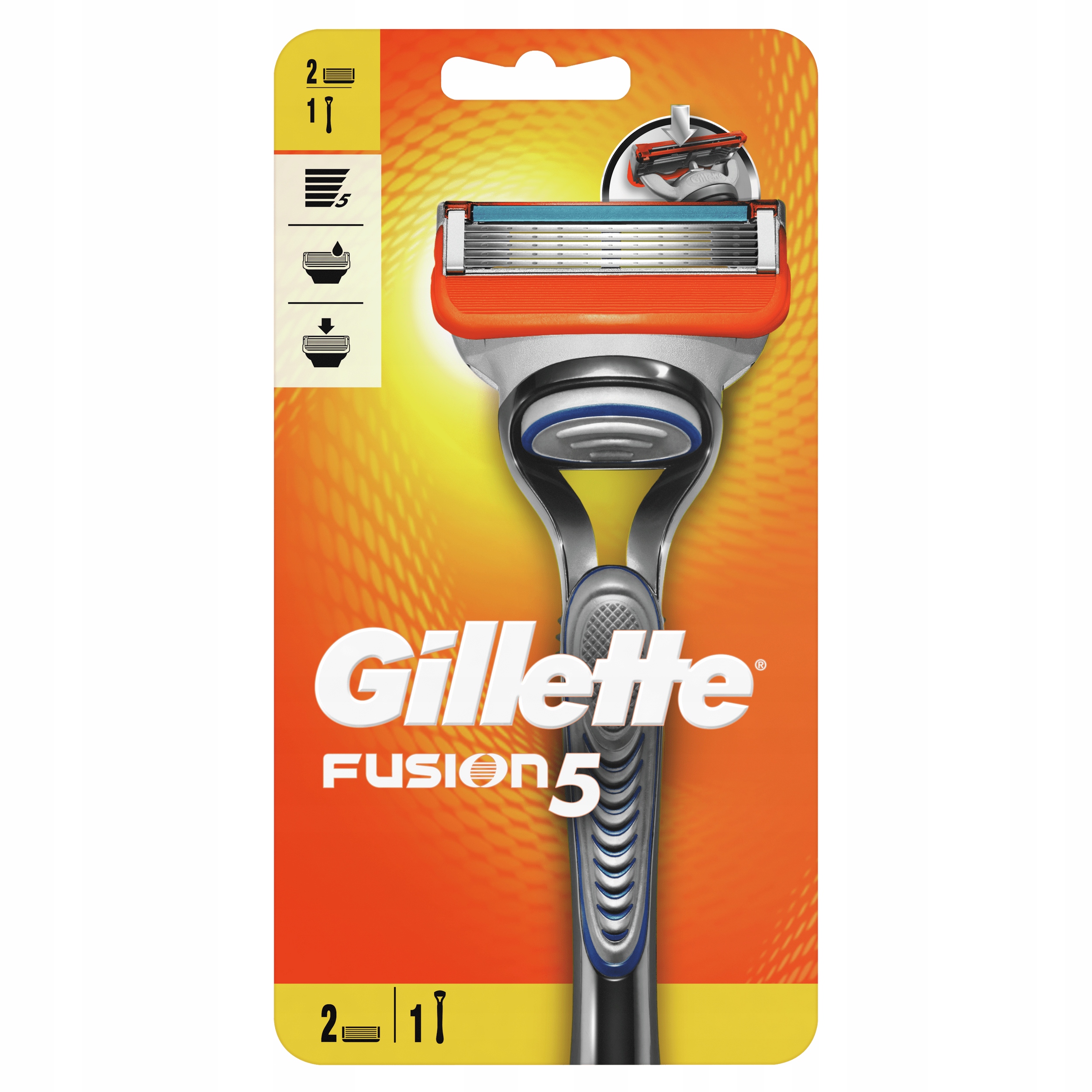 

Maszynka Gillette Fusion 2 ostrza wkłady