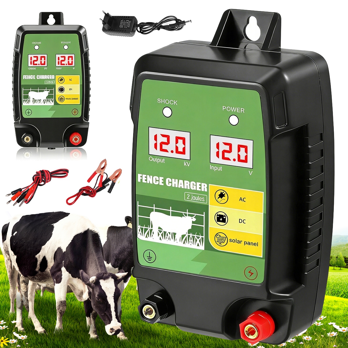 12 V Elektrizátor Plotu S Vysokou Výkonností, Dosah Ovládání 15 Km
