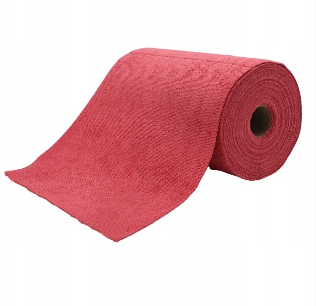 Ściereczka z mikrofibry na rolce Czerwona 30x30 cm aż 75 sztuk