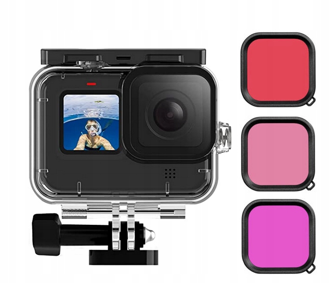 

Obudowa wodoszczelna filtry do GoPro 9 10 11