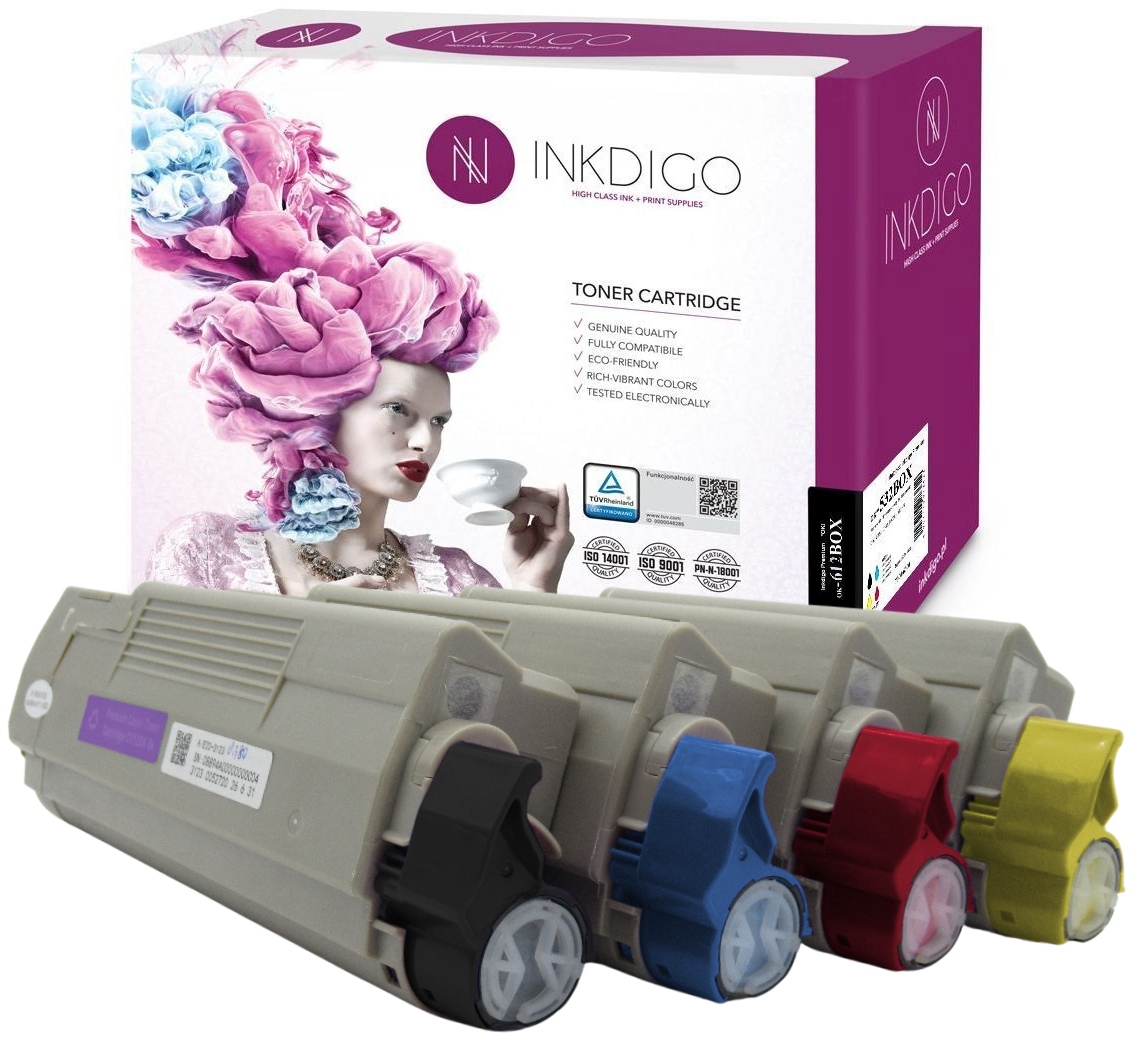 

4x Toner Do Oki C612 C612N C612DN Zestaw Cmyk XL