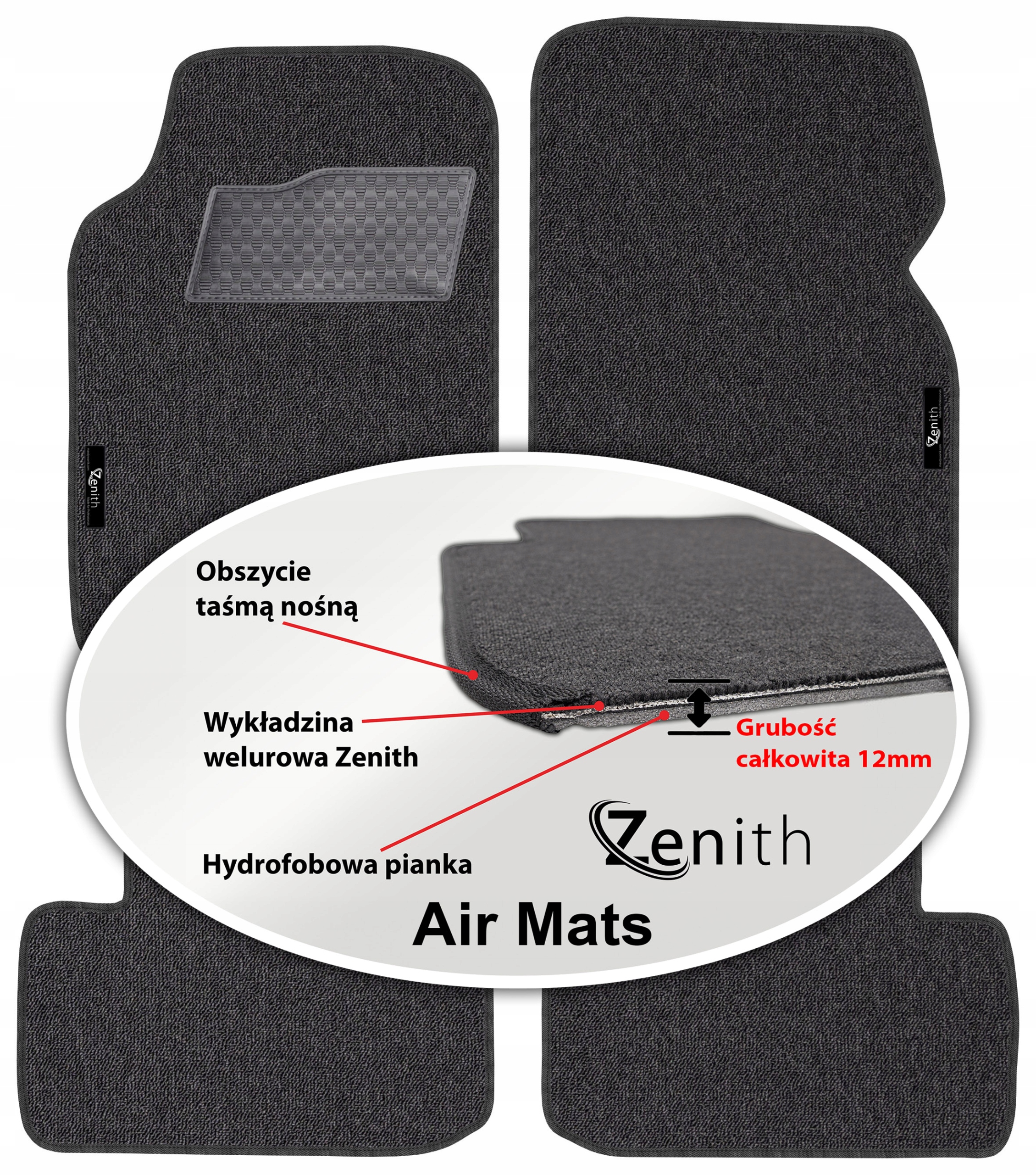 Rover 25 Sedan 2000-2005 Velúrové rohože do auta Zenith Air Mats