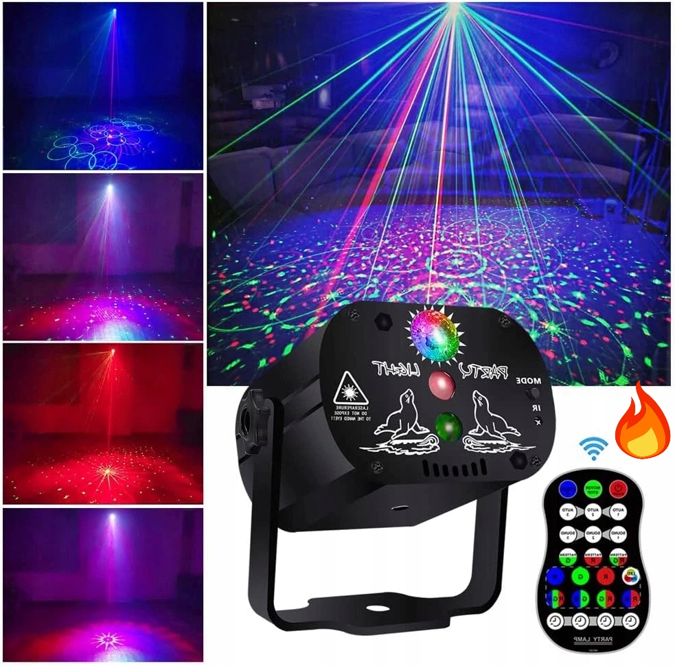 Diskotékové Lampy Disco Usb Dj Párty Osvětlení S Dálkovým Ovládáním