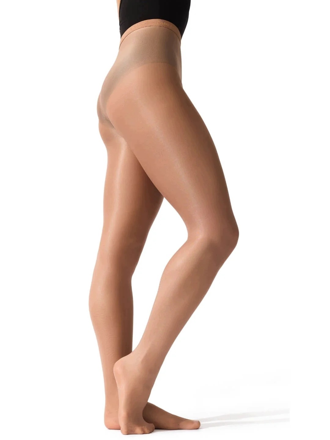 Capezio Ultra Shimmery Footed Tight rajstopy baletowe Suntan